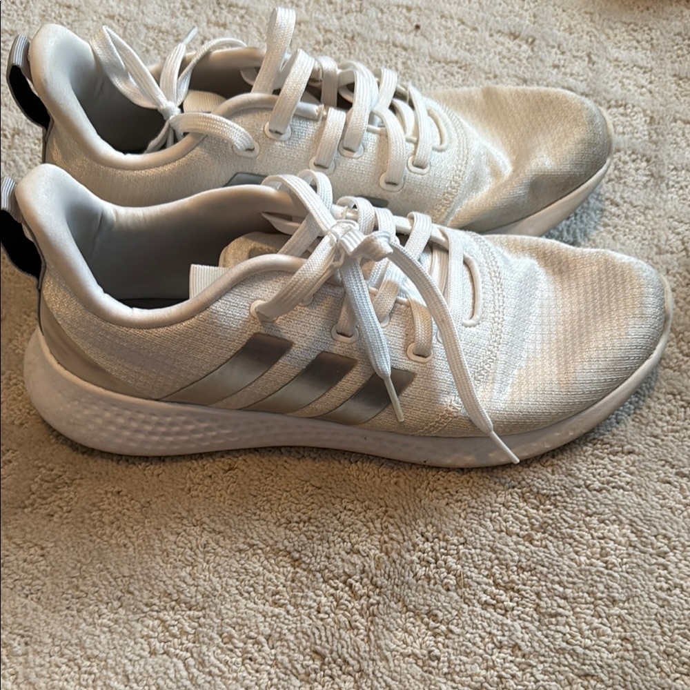 Adidas White Athletic Sneakers